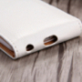 Елегантний фліп-чохол з відкидним верхом для Apple iPhone 6S / 6 - біло-коричневий