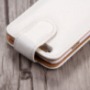 Елегантний фліп-чохол з відкидним верхом для Apple iPhone 6S Plus / 6 Plus - біло-коричневий